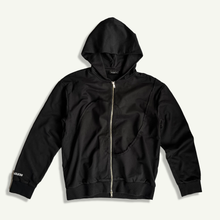 Load image into Gallery viewer, Zip Up Black Hoodie