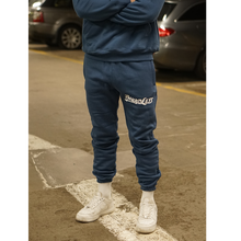 Load image into Gallery viewer, Retro Logo Blue Sweatpants
